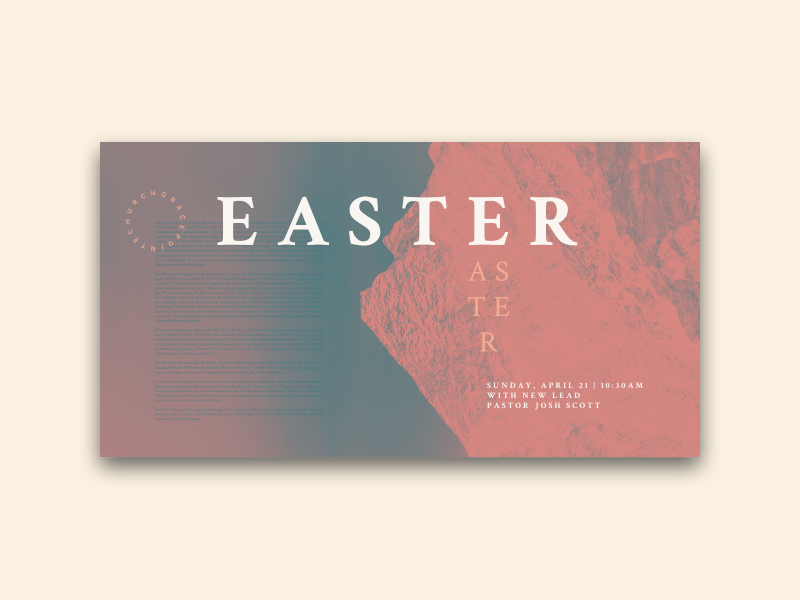 GracePointe Church / / Easter Sunday instagram social media blend mode inversion graphic design church graphic church branding church church design church event easter sunday easter