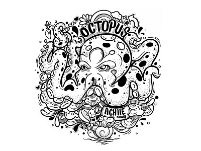 Octopus art doodle