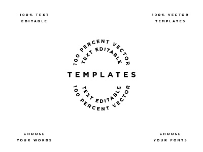 Type Templates pt.20 adobe creative market custom font fonts illustrator logo template type ui ux vector