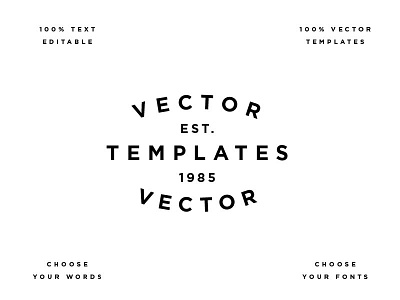 Type Templates pt.36 adobe branding creative market custom design design studio font fonts illustrator logo template type typography vector
