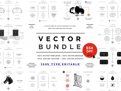 Vector Bundle adobe brush brushes creative market design font illustrator passport postage stamp stamp design template texture ticket type vector