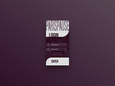 ParisPause Mobile branding design flat graphic design logo minimal ui ux web website