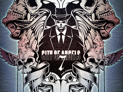 city of angels 7 ace angels city crow darkness design game illustration illustrator skull