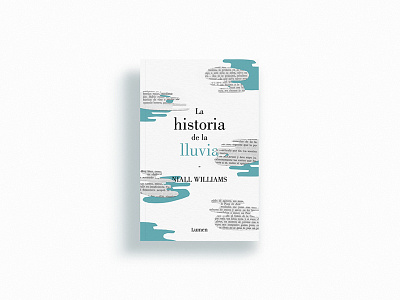 La historia de la lluvia II book cover collage editorial design jacket