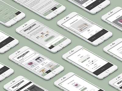 Rekomendo site clean interface design interiorism minimal mobile responsive ui uxui web web design