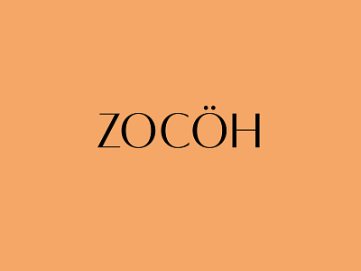ZOCÖH Identity branding clean fashion identity logotype minimal typography