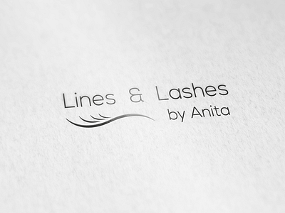 Logo Design for Lines and Lashes Beauty by Anita