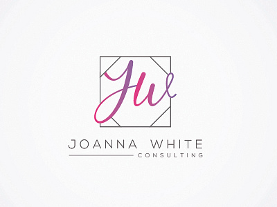 Logo Design for Joanna White Consulting brand brand identity consulting design female female consultant feminine graphic logo