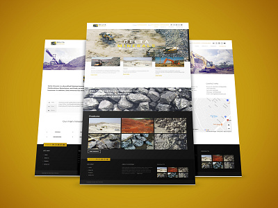 Website Design for Delta Minerals (Design and Code) brand code design graphic illustration live website modern ui web interface website website concept website design