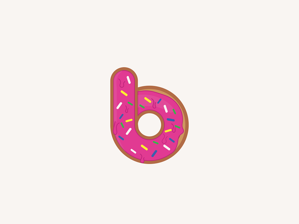 B Donut Illustration By Muhammad Armash Khalid On Dribbble