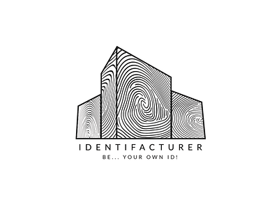 Logo concept for IDENTIFACTURER brand brand identity branding design fingerprint graphic icon identification identity illustration logo logo design logo design concept manufacture modern vector