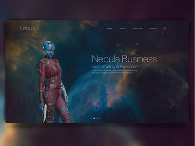 Website Concept : Nebula Business