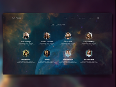 Website Concept : Nebula Business