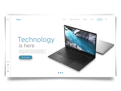 Website Concept : Lappy Web