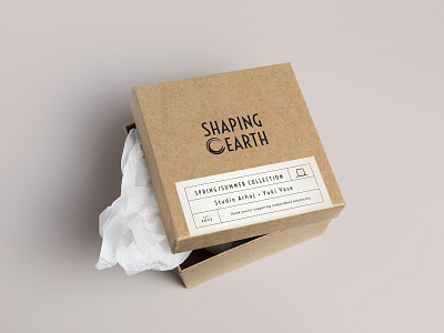 Shaping Earth Package branding branding design ceramics experiments logo minimal minimalism packing design