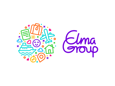 ELMA GROUP's brand identity branding design logo vector