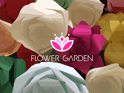 FLOWER GARDEN branding design garden logo logotype minimal
