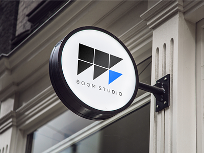 BOOM STUDIO architect architecture boom branding design group logo logotype minimal square studio triangle