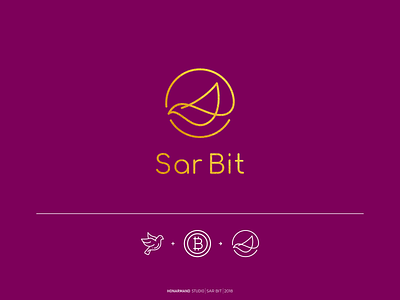 Sar Bit bird branding btc design iran logo logotype minimal tabriz vector