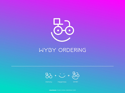 WYBY ORDERING logo design app branding design icon logo logotype minimal ordering ordering app typography ui ux