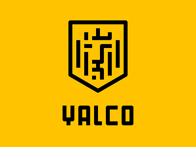 YALCO Brand Identity engine farsi iran lion logo persian pixel shield tabriz vehicle