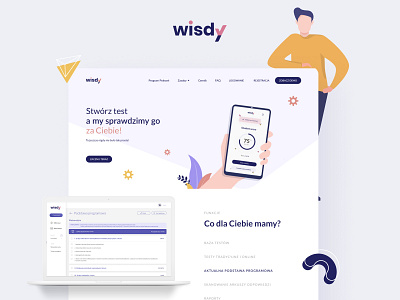 Wisdy landing page
