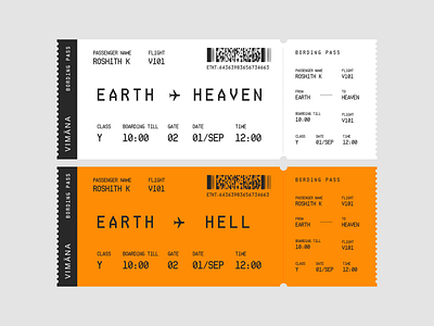 Ticket abstract art bangalore bording pass brutalism design digitalart flight flight ticket graphic design heaven hell hell heaven new brutalism surreal ticket typography visual design