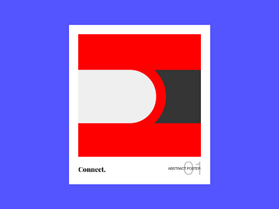 Connect. Abstract Poster Series 01 abstract art bangalore design digitalart geometric art geometry illustration poster