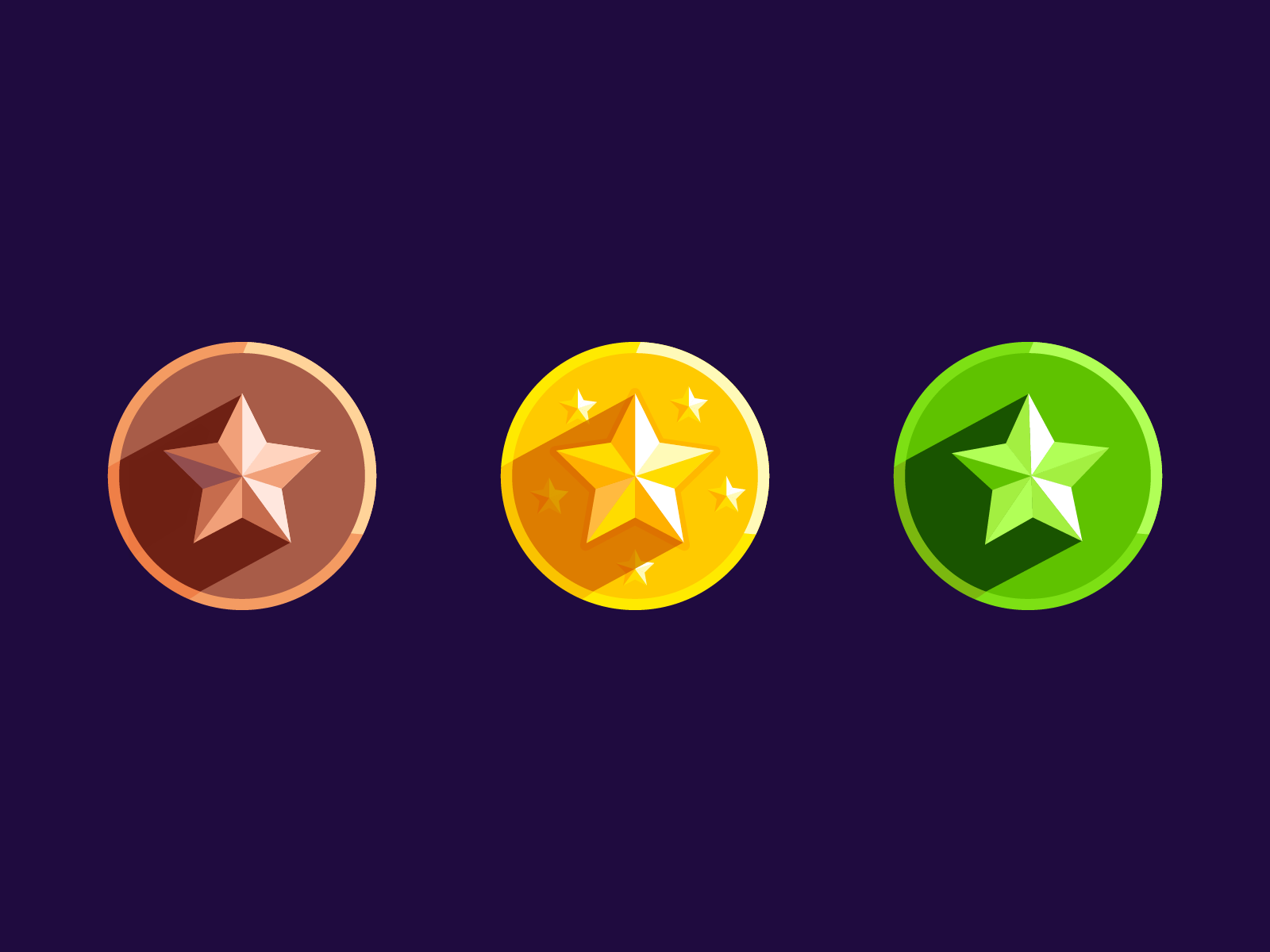 Gamification Badges by Rosh on Dribbble