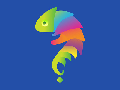 color doubt mobile game logo design illustration logo vector