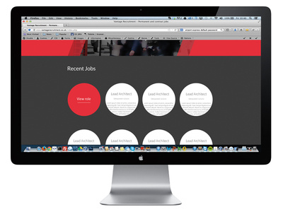 Vantage Recruitment Desktop View 2 Dribbble