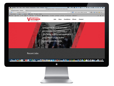 Vantage Recruitment Desktop View Dribbble