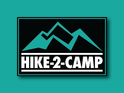 Hike-2-Camp camp design hike logo outdoor outdoor logo