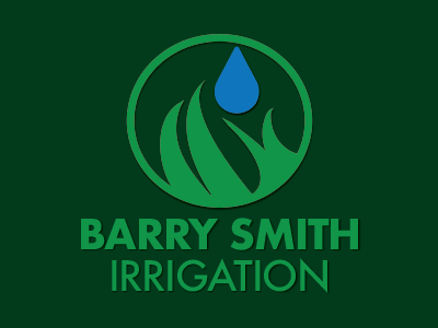 Barry Smith Irrigation construction irrigation logo logo design