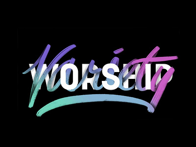 Variety Worship branding cool colors design design art drawing dribbbble letter lettering procreate procreate app procreate art typography worship