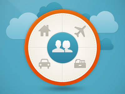 Insurance Badge blue icons insurance insure badge orange safe shield