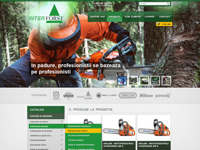 Online Store Big Slider big header briskcode design forest interforst menu online platform shop slider store ui