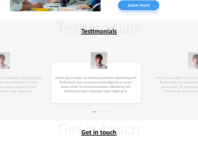 testimonial design ui ux web website