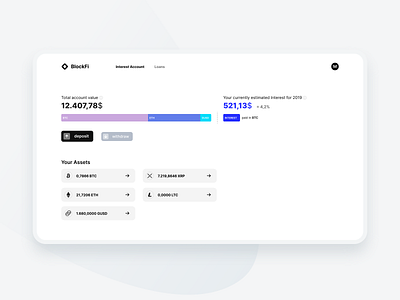 BlockFi Redesign Concept