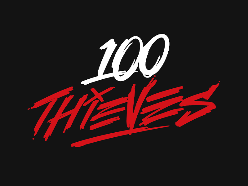 100 Thieves Logo Animation 2d after effects animation design logo motion