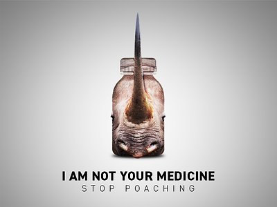 Anti-Poaching Campaign Poster advertising animals anti poaching campaign manipulation poaching wildlife
