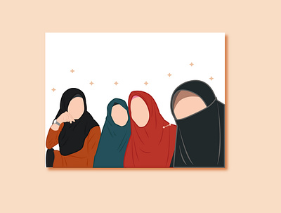 Friends design flat illustration vector