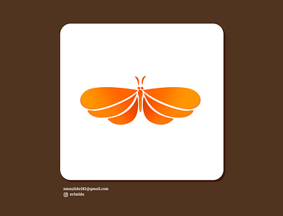 Logo Butterfly design flat illustration logo sketch vector