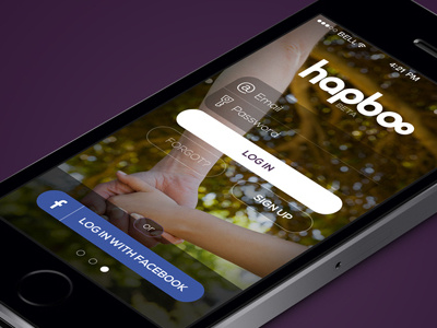 Login App Hapboo app clean design inspiration login new