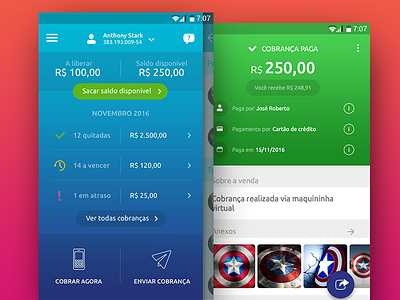 Dashboard UI for Moneto android app bank colors dashboard design finance inspiration smart ui ux wallet
