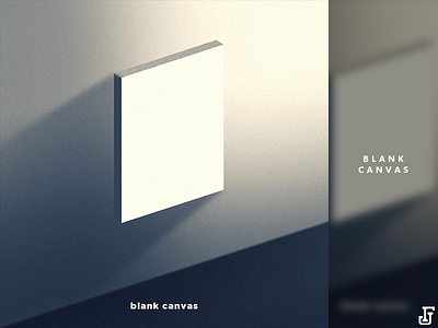 Blank Canvas album cover art direction canvas creative direction minimalism