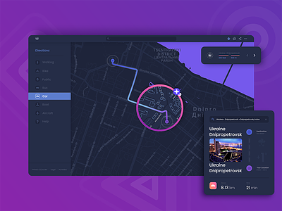 Map by Denis Vavilov on Dribbble