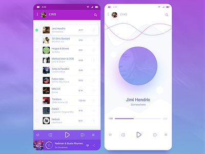 app music player by Denis Vavilov on Dribbble