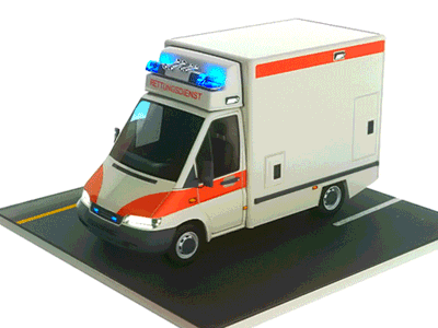 Ambulance Lighting Test 3d 911 ambulance animation emergency octane render turntable
