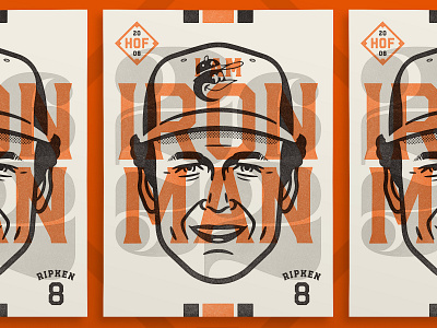 Cal Ripken - "I am Iron Man" baltimore baseball cal ripken design face illustration orioles portrait poster print sports vector